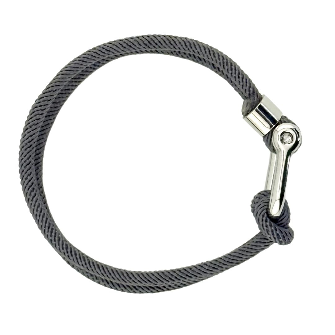 Pulsera de cuerda TEDDY gris
