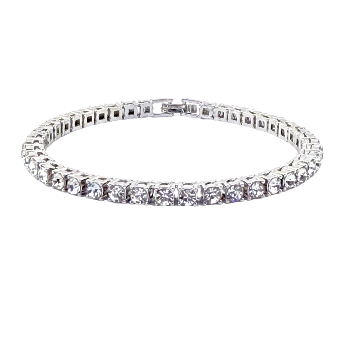 Pulsera de tenis AARON de plata