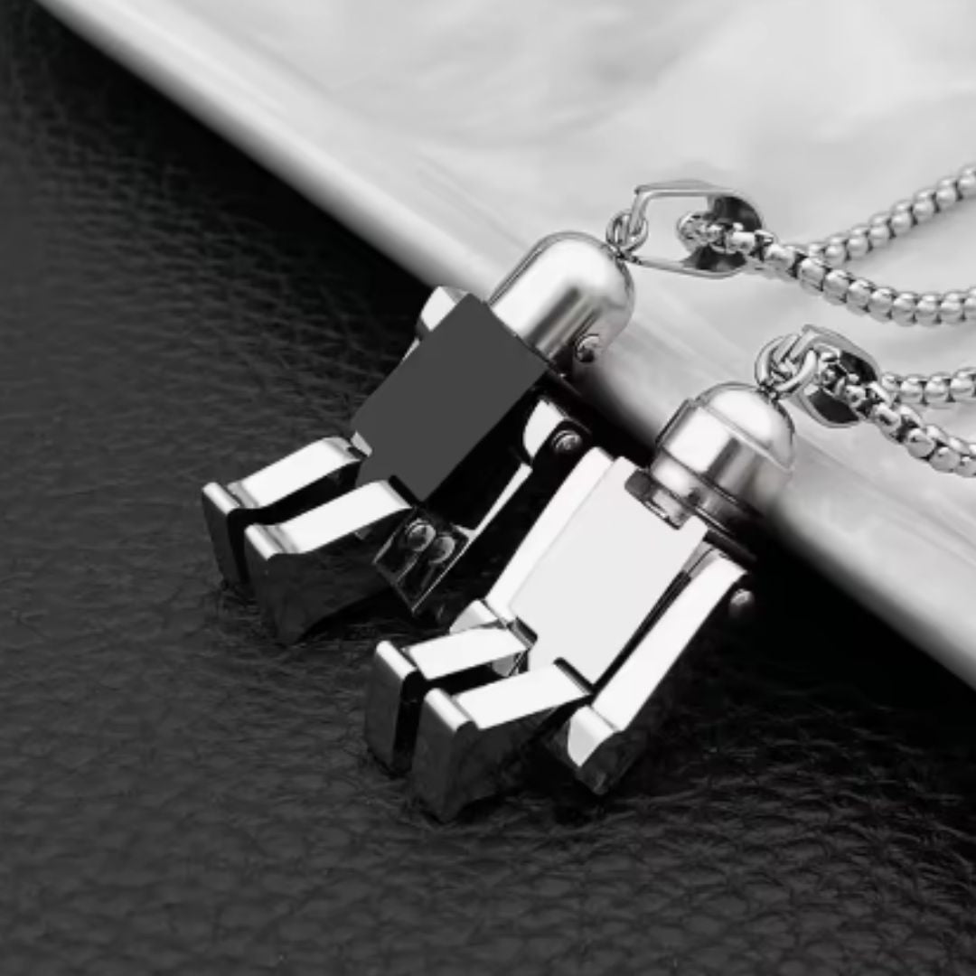 Colgante robot GENEK de plata
