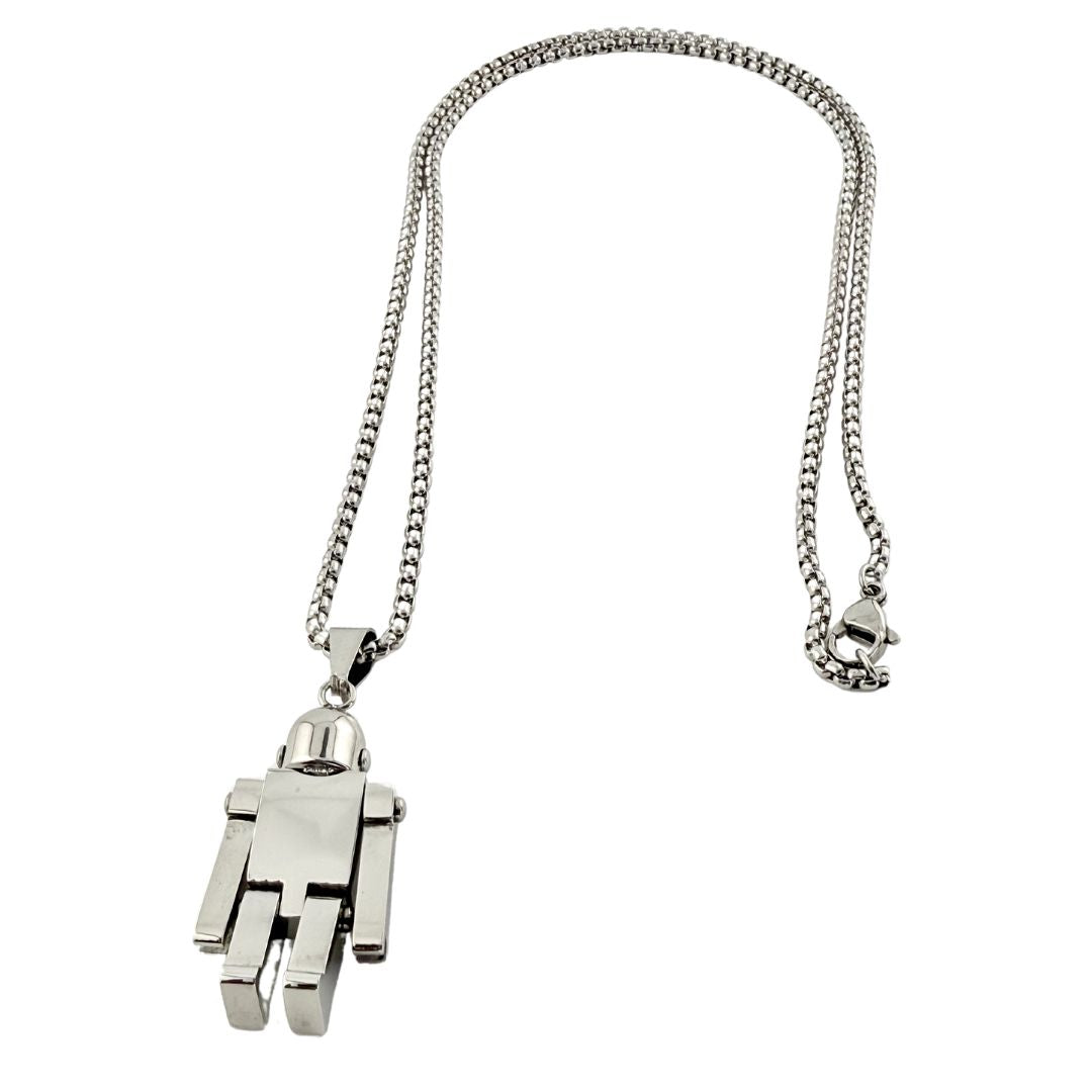 Colgante robot GENEK de plata