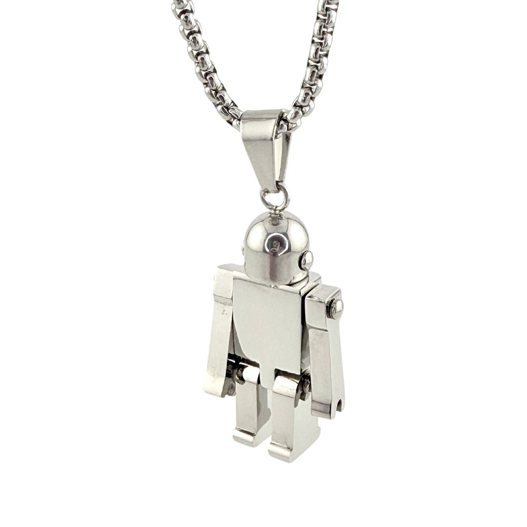 Colgante robot GENEK de plata