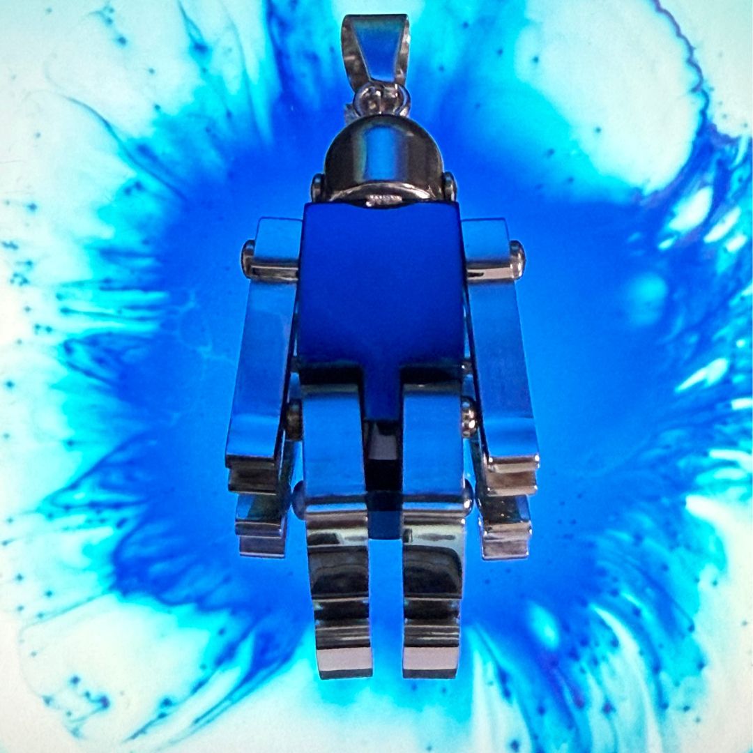 Colgante robot GENEK azul