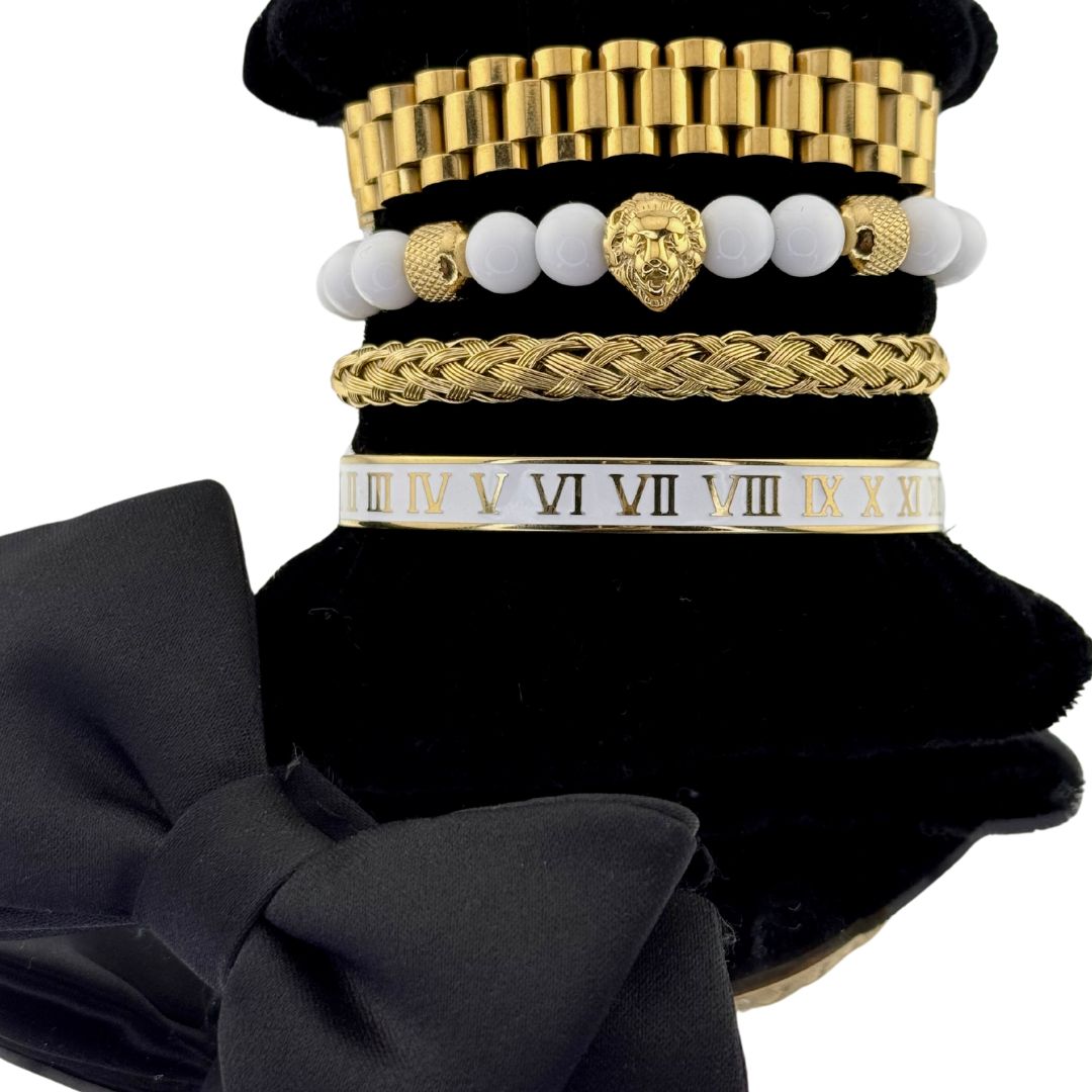Conjunto pulseras COUP DE MANCHETTE dorado