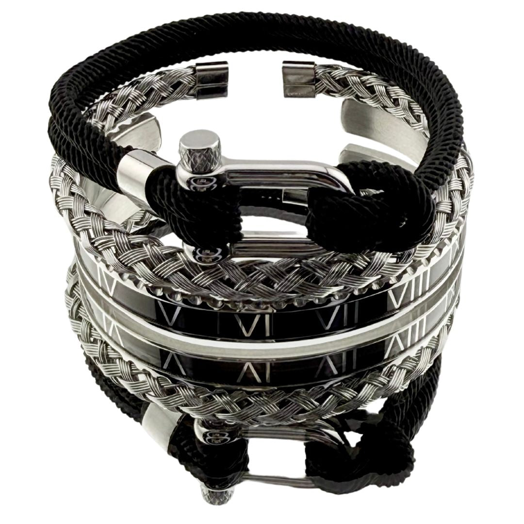 Conjunto de pulseras LES ENCHAINES negro